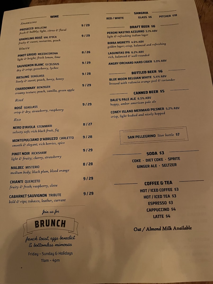 San Marzano Menu - Image 1