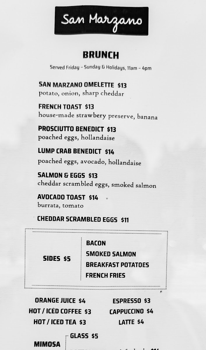San Marzano Menu - Image 2