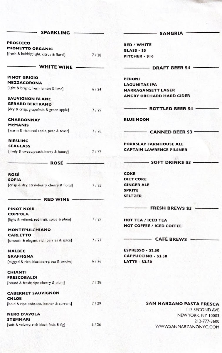 San Marzano Menu - Image 4